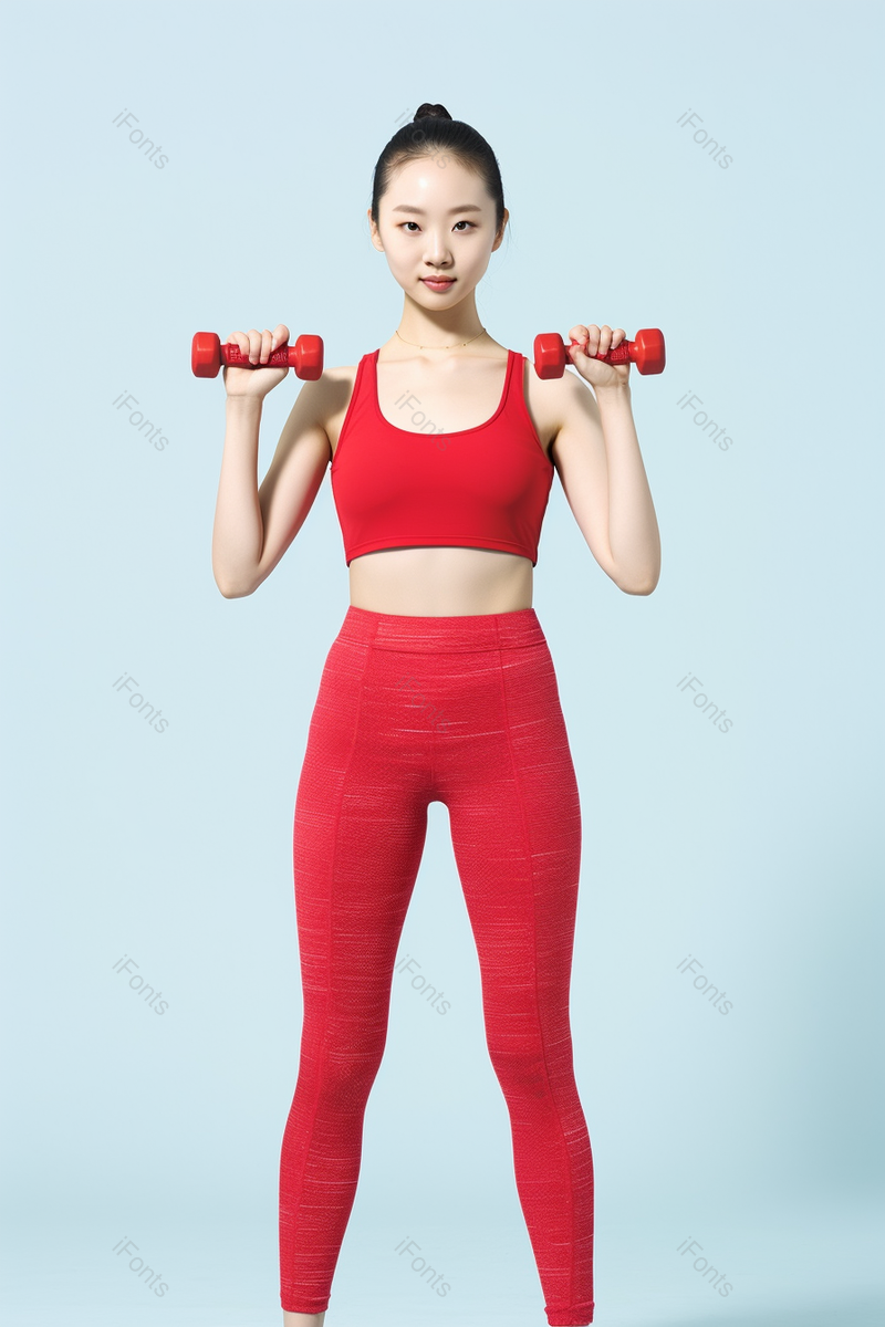 女孩举重哑铃健身运动,高清,摄影图,摄影图片,图片大全,摄影图免费下载